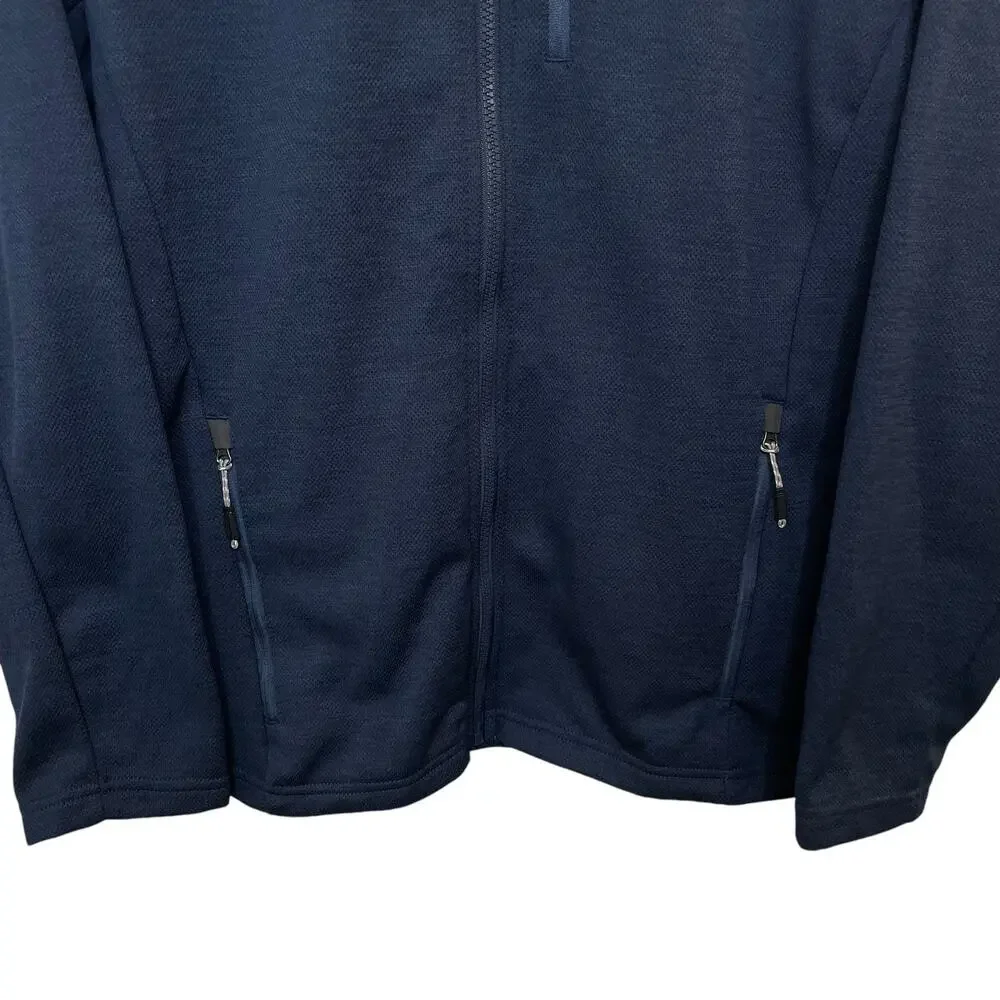 NWT Orvis Men's Bonded Mesh Full-Zip Jacket In Dark Blue Fleece Size Medium